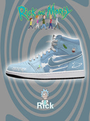 Baskets montantes personnalisées Rick Sanchez V.2
