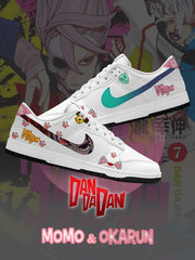 Okarun und Momo V.1 Custom Court-Low Sneakers
