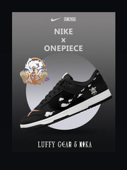 Baskets basses personnalisées Luffy Gear 5 Nika V.2