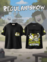 Muscle Man and Hi-Five Ghost V.1 Custom Ess. T-Shirt