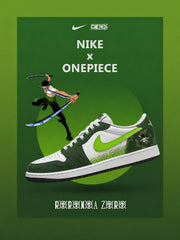 Roronoa Zoro V.3 Custom Low-Top Court Sneakers