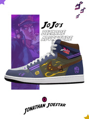 Baskets montantes personnalisées Jonathan Joestar V.1