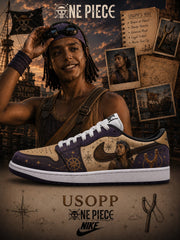 Usopp V.1 Custom Low-Top Court Sneakers