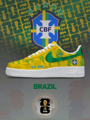 World Cup 2026 Brazil V.1 Custom Air-Style Sneakers