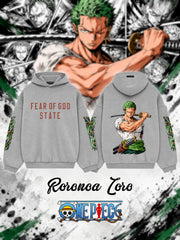 Roronoa Zoro V.1 Custom Ess. Hoodie