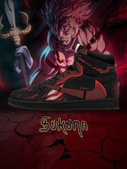 Baskets montantes personnalisées Ryomen Sukuna True Form V.1