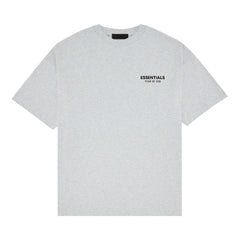 Ess. Jersey Crewneck Tee 'Light Heather Grey'