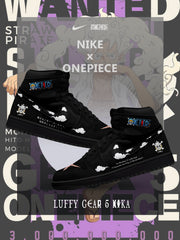 Baskets montantes personnalisées Luffy Gear 5 Nika V.10
