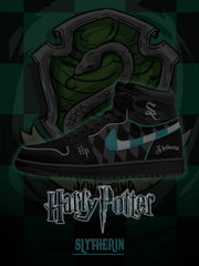 Hogwarts Slytherin Haus V.3 Custom High-Top Sneakers