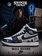 Will Byers V.1 Custom High-Top Sneakers