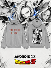 Android 18 V.1 Custom Ess. Hoodie