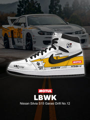 Baskets montantes personnalisées Silvia S15 Garasi Drift No.12 V.1
