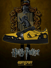 Hogwarts Hufflepuff House V.2 Custom Low-Top Court Sneakers