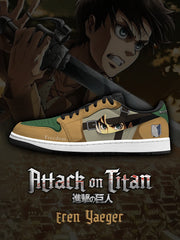 Eren Yeager V.1 Custom Low-Top Court Sneakers