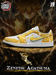 Zenitsu Agatsuma V.1 Custom Low-Top Court Sneakers