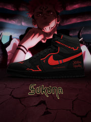 Baskets montantes personnalisées Ryomen Sukuna V.1