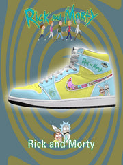 R und M V.1 Custom High-Top Sneakers