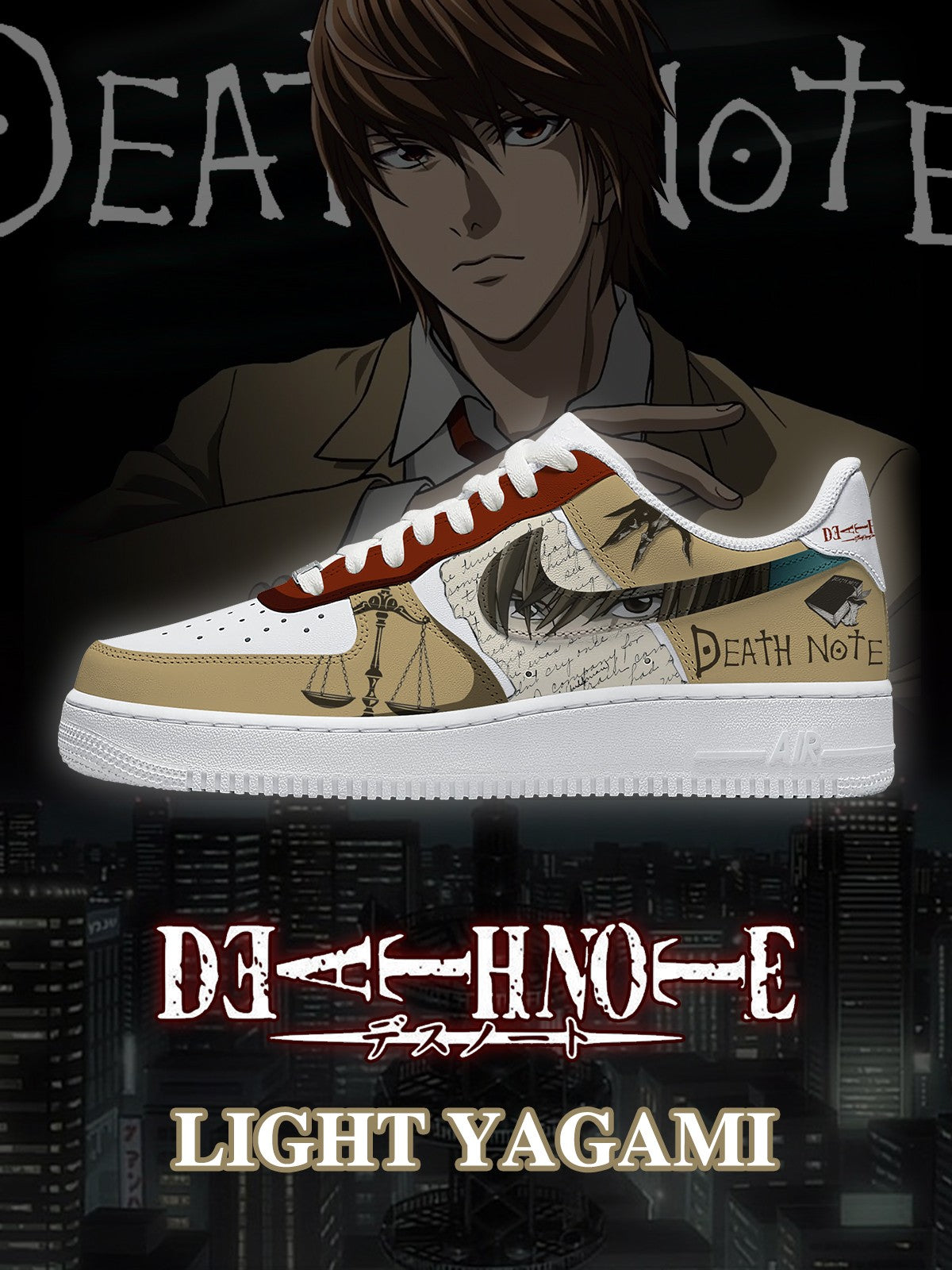 Baskets personnalisées Light Yagami V.2