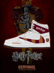 Hogwarts Gryffindor House White V.1 Custom TS High Sneakers