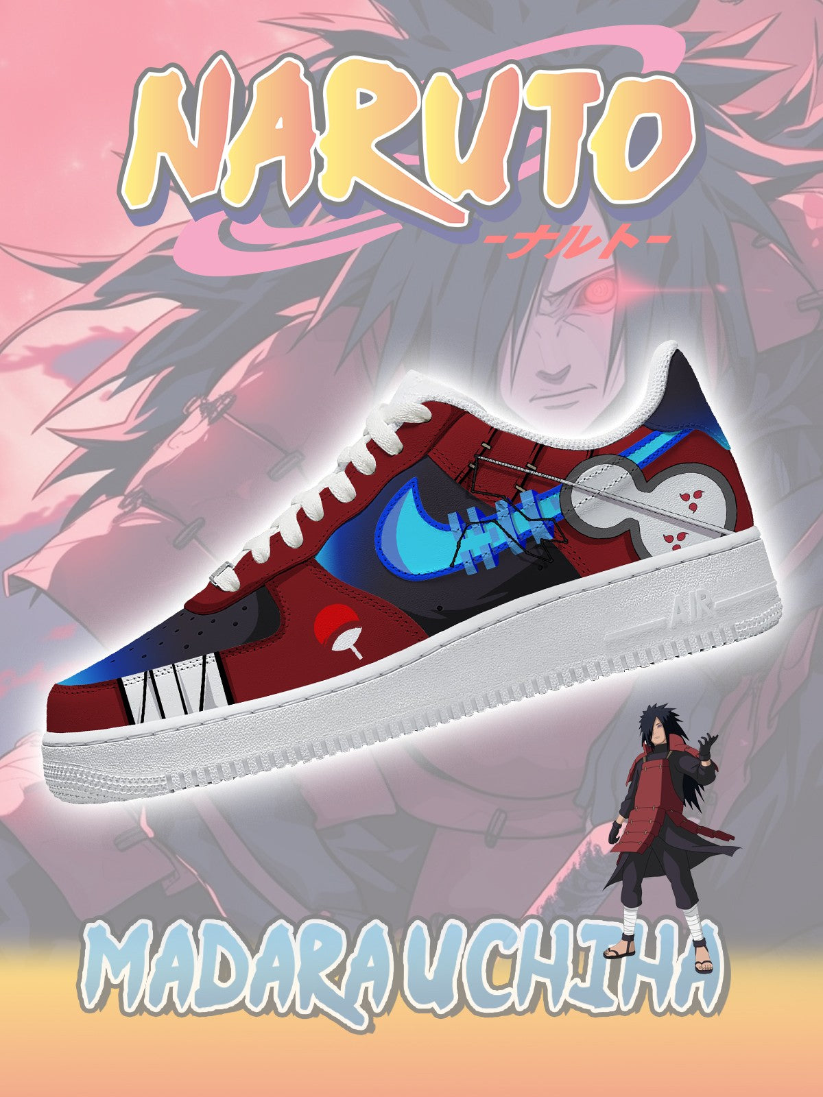 Madara Uchiha V.2 Custom Sneakers