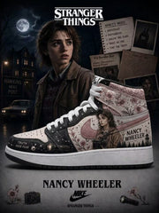 Nancy Wheeler V.1 Custom High-Top Sneakers