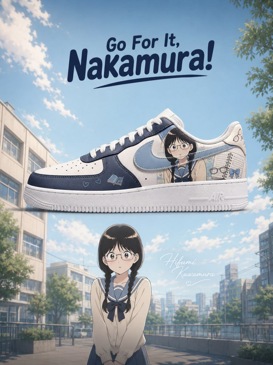 Hifumi Kawamura V.1 Custom Air-Style Sneakers