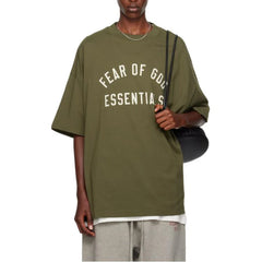 Ess. Jersey Crewneck Tee 'Military'