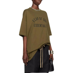 Ess. Jersey Crewneck Tee 'Olive'