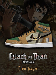Eren Yeager V.1 Benutzerdefinierte High-Top Sneakers