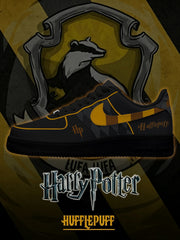 Hogwarts Hufflepuff House V.3 Custom Air-Style Sneakers