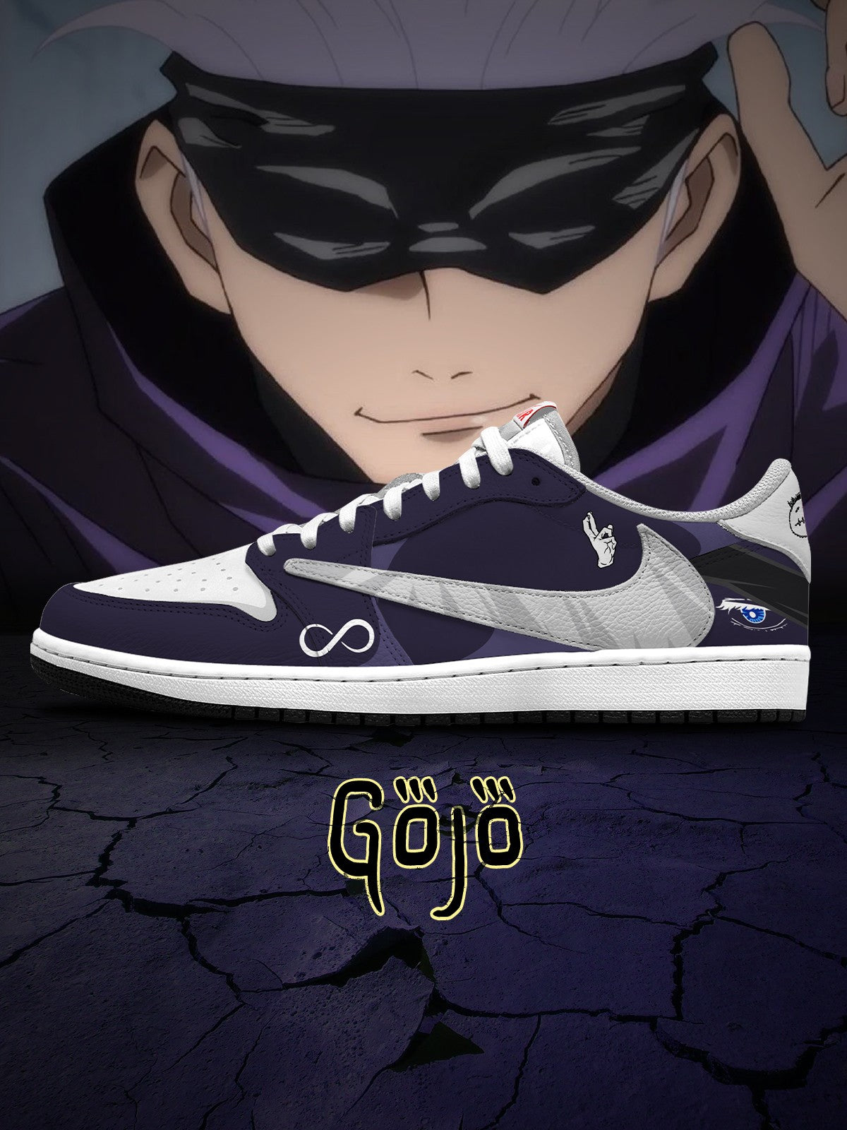 Satoru Gojo V.9 Custom TS Low Sneakers
