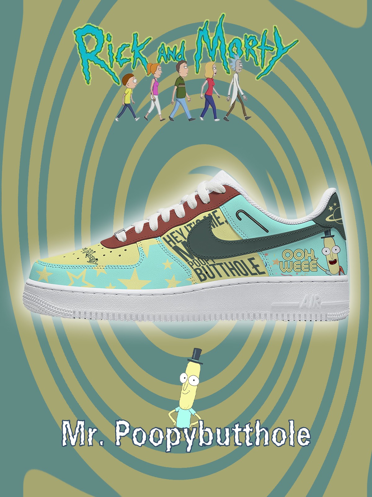 Baskets personnalisées Mr. Poopybutthole V.1