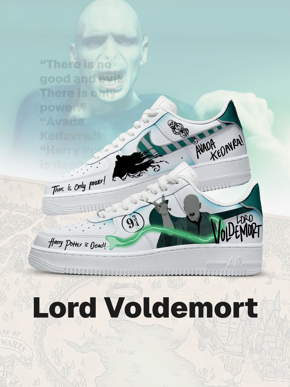 Lord Voldemort V.1 Custom Air-Style Sneakers