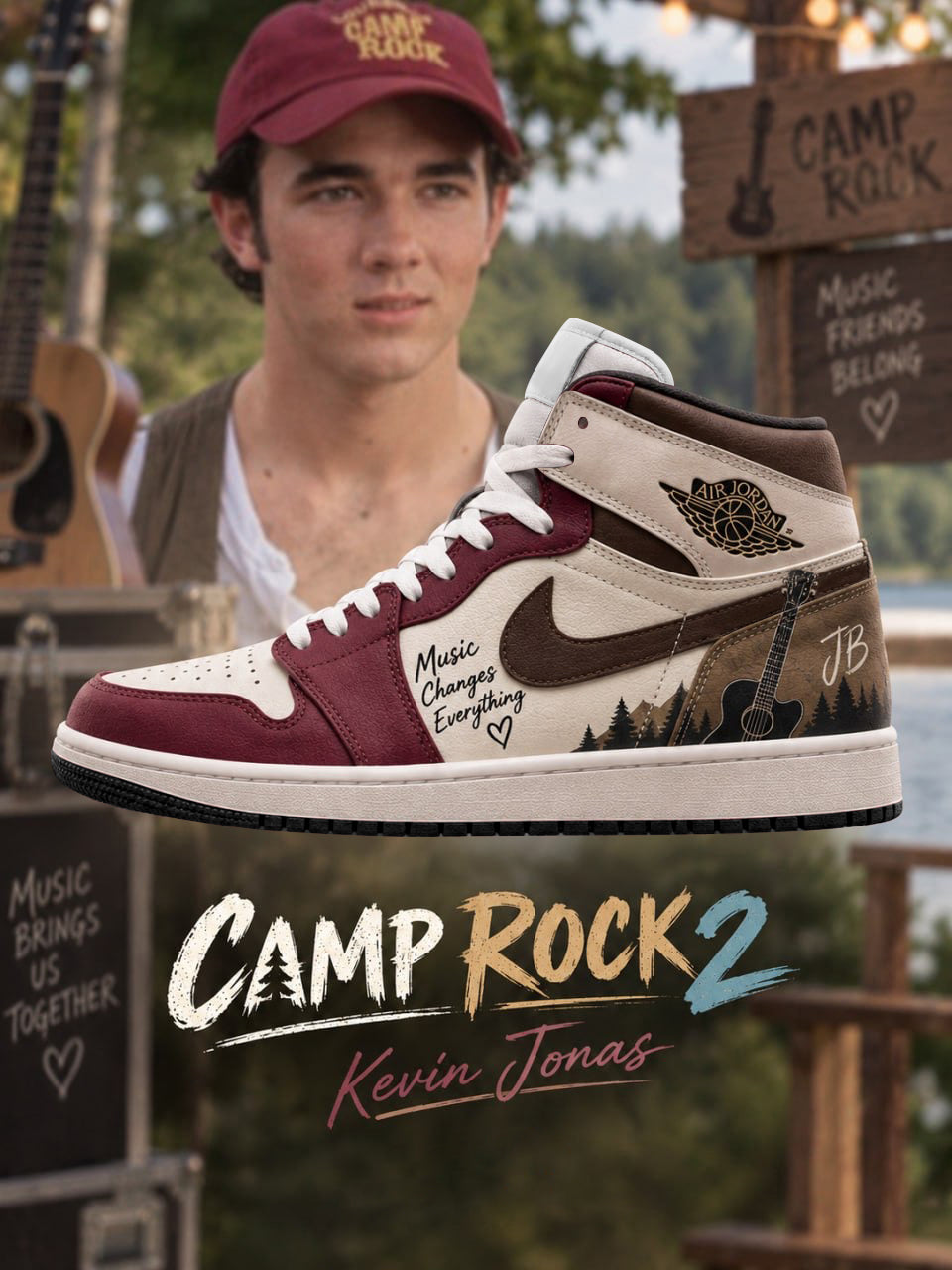 Kevin Jonas V.1 Custom High-Top Sneakers