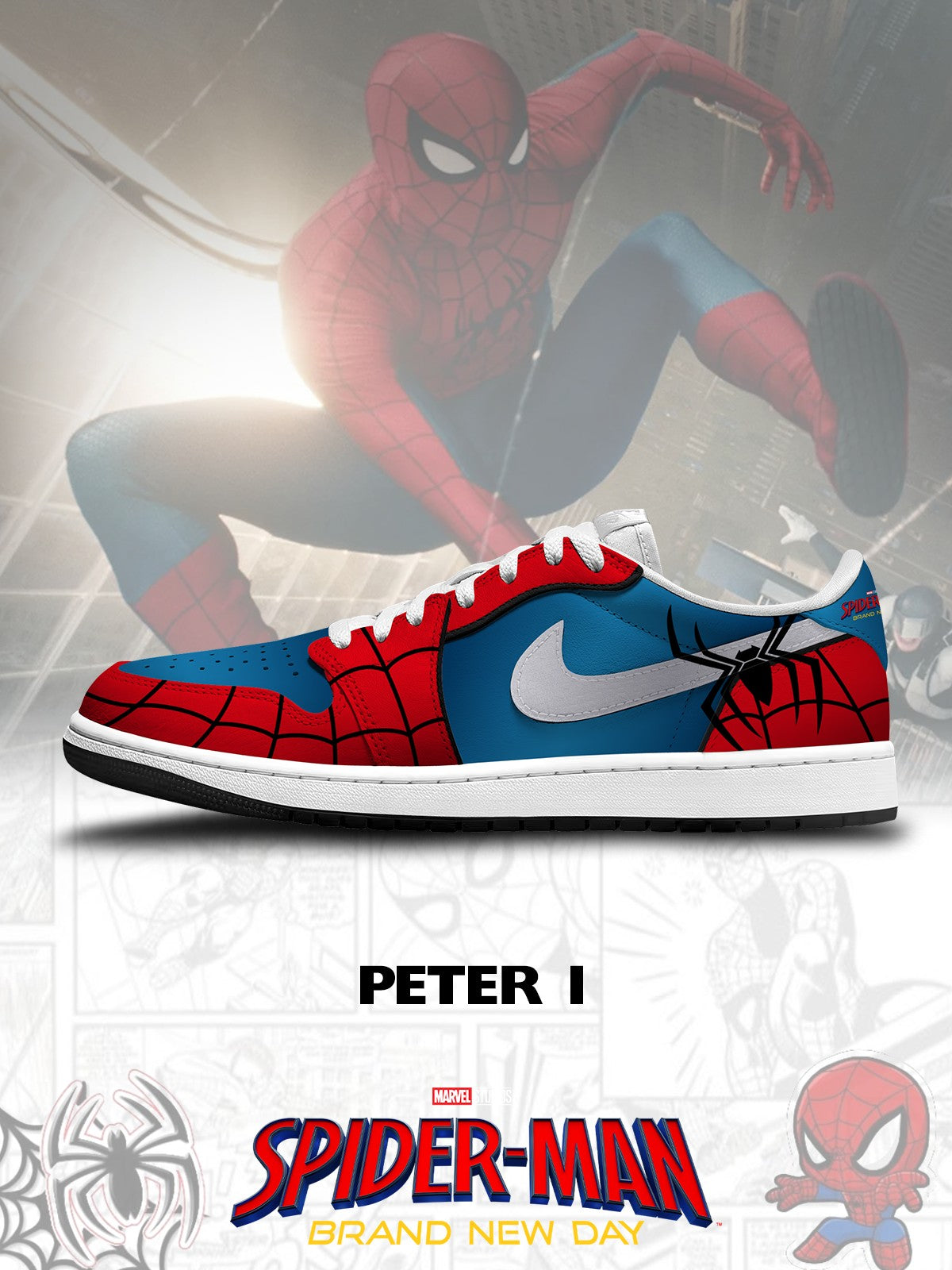 Peter V.8 Custom Low-Top Court Sneakers