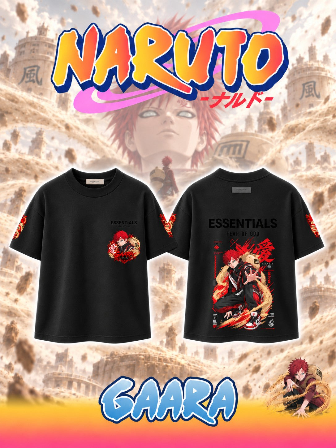 Gaara V.2 Custom Ess. T-Shirt