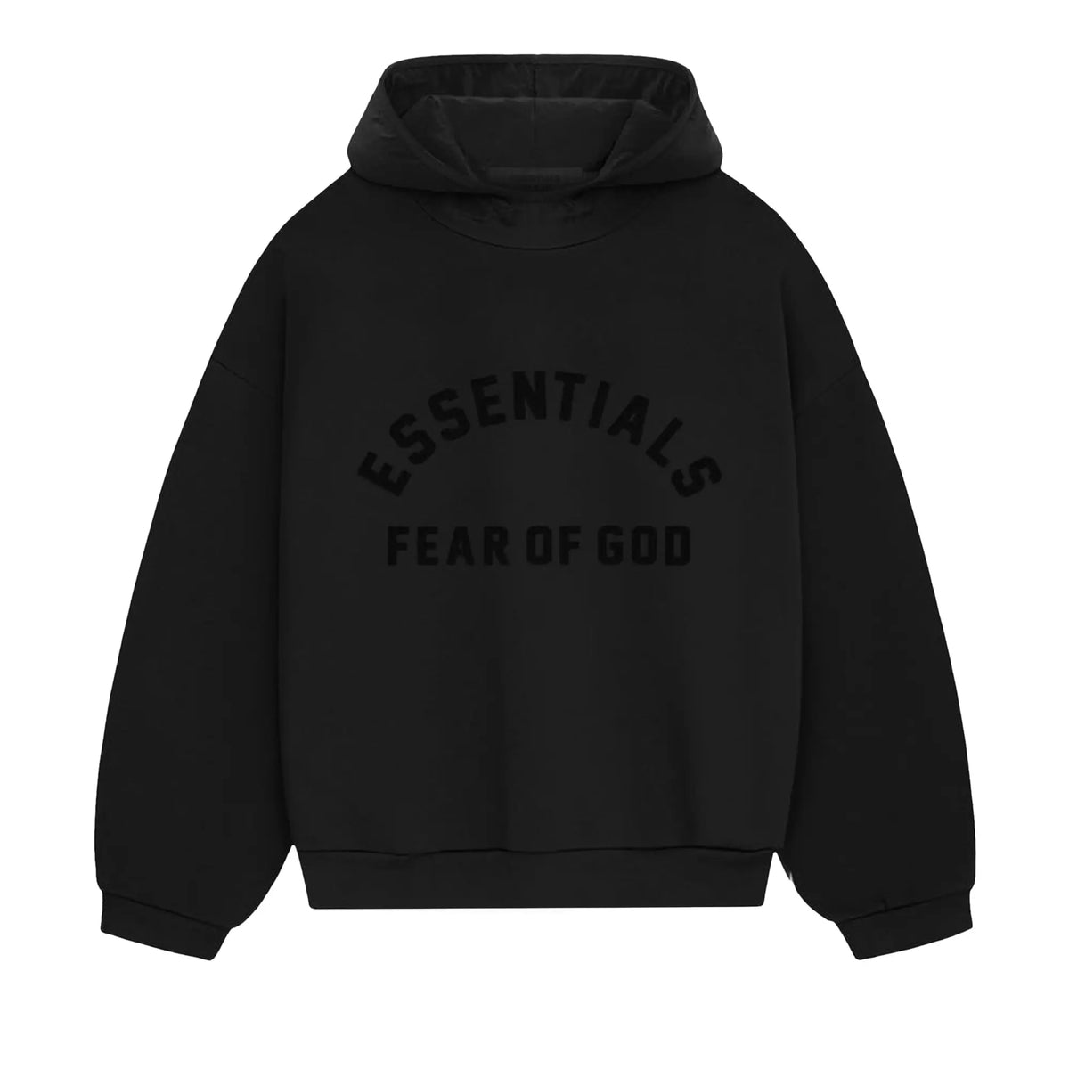 Ess. Nylon Fleece Hoodie 'Jet Black Jet Black'