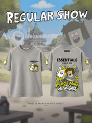 Muscle Man and Hi-Five Ghost V.1 Custom Ess. T-Shirt