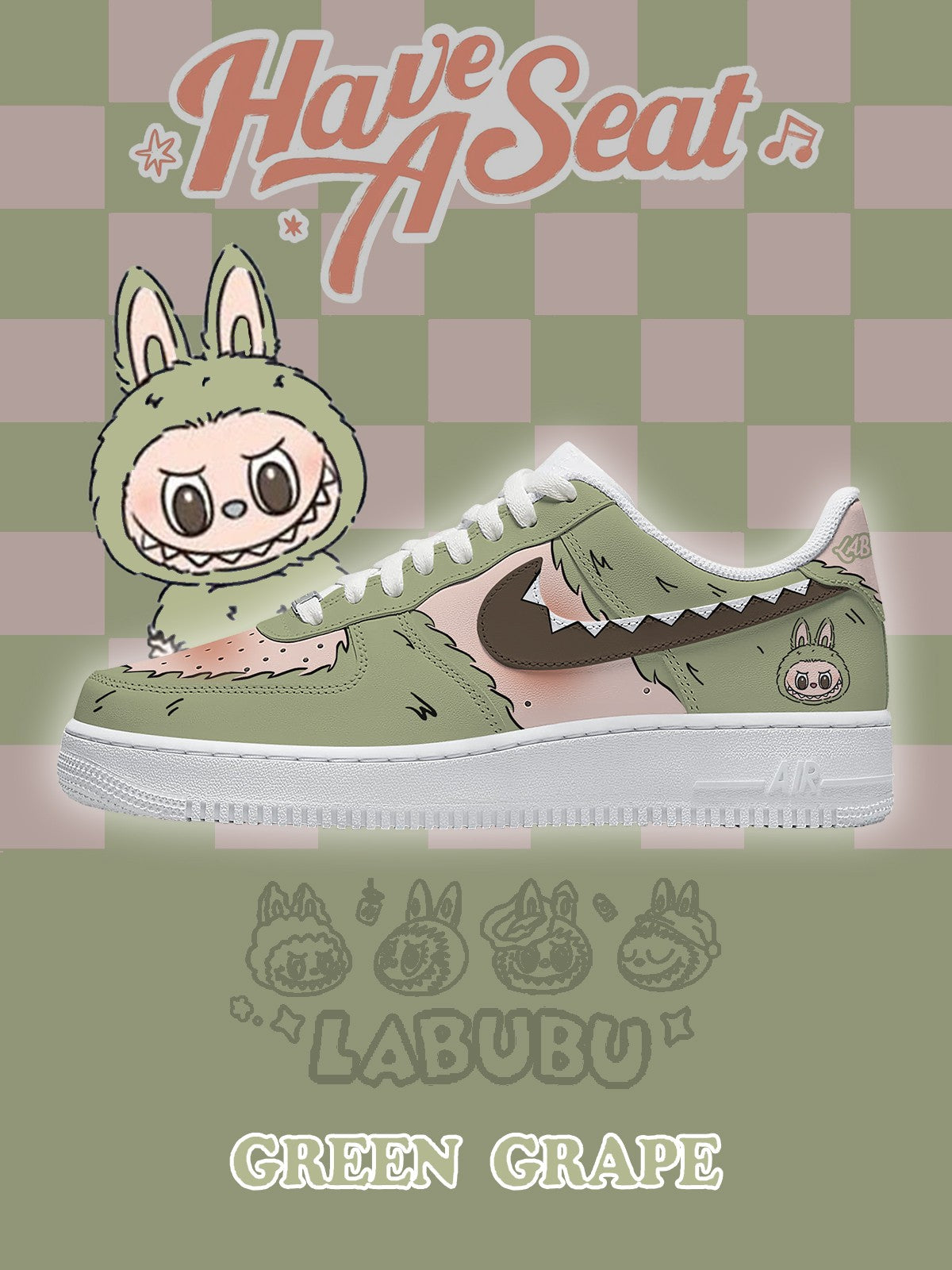 Baskets personnalisées Green Grape V.1