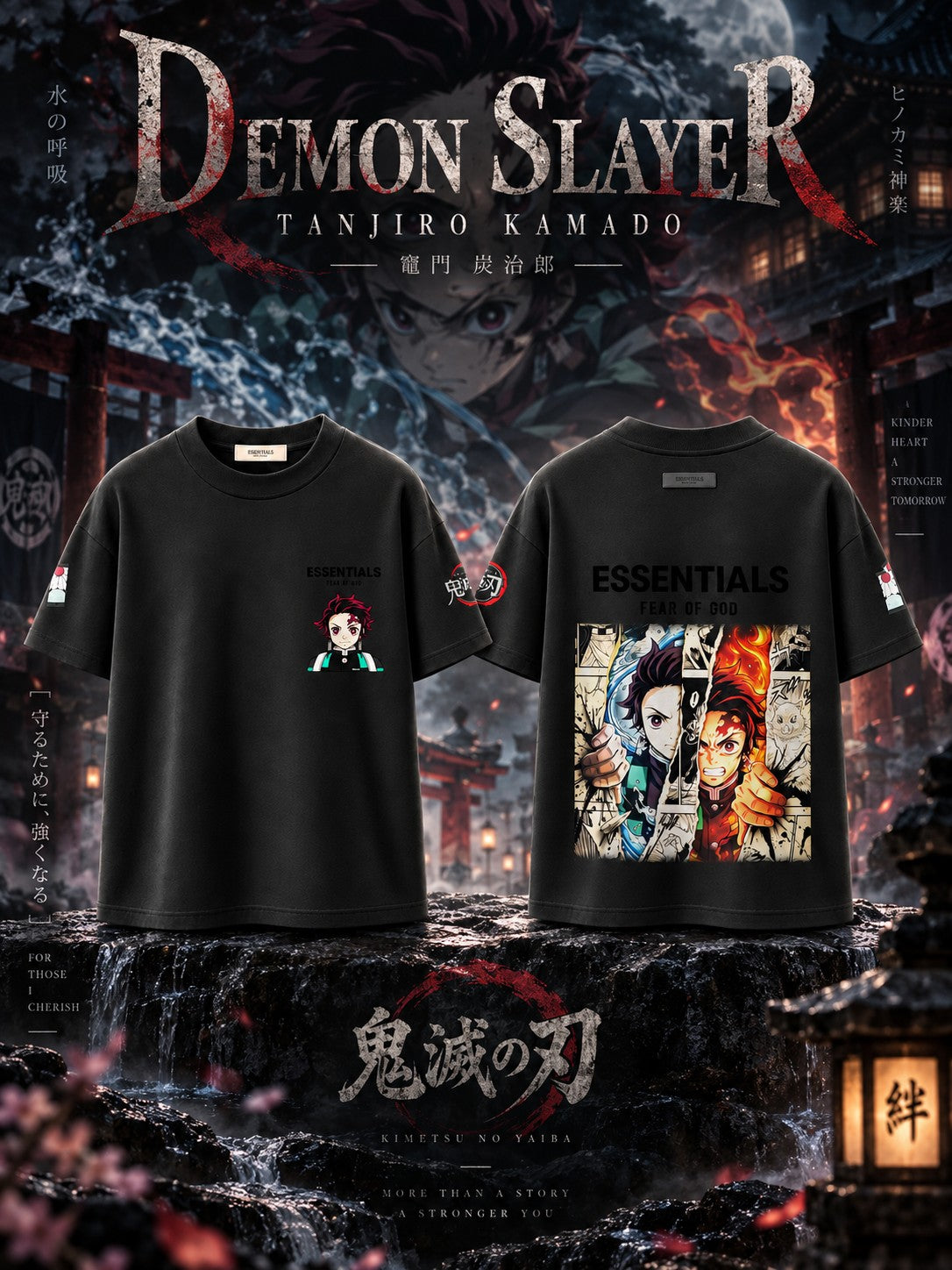 Tanjiro Kamado V.1 Custom Ess. T-Shirt