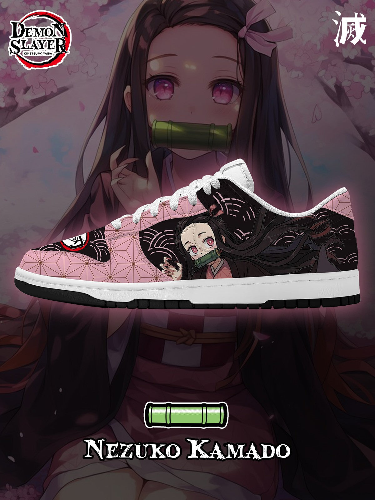 Baskets Nezuko Kamado V.3 Custom Court-Bas