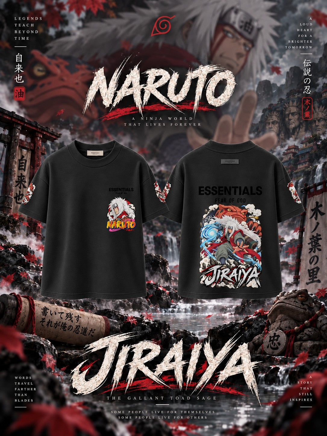 Jiraiya V.1 Custom Ess. T-Shirt
