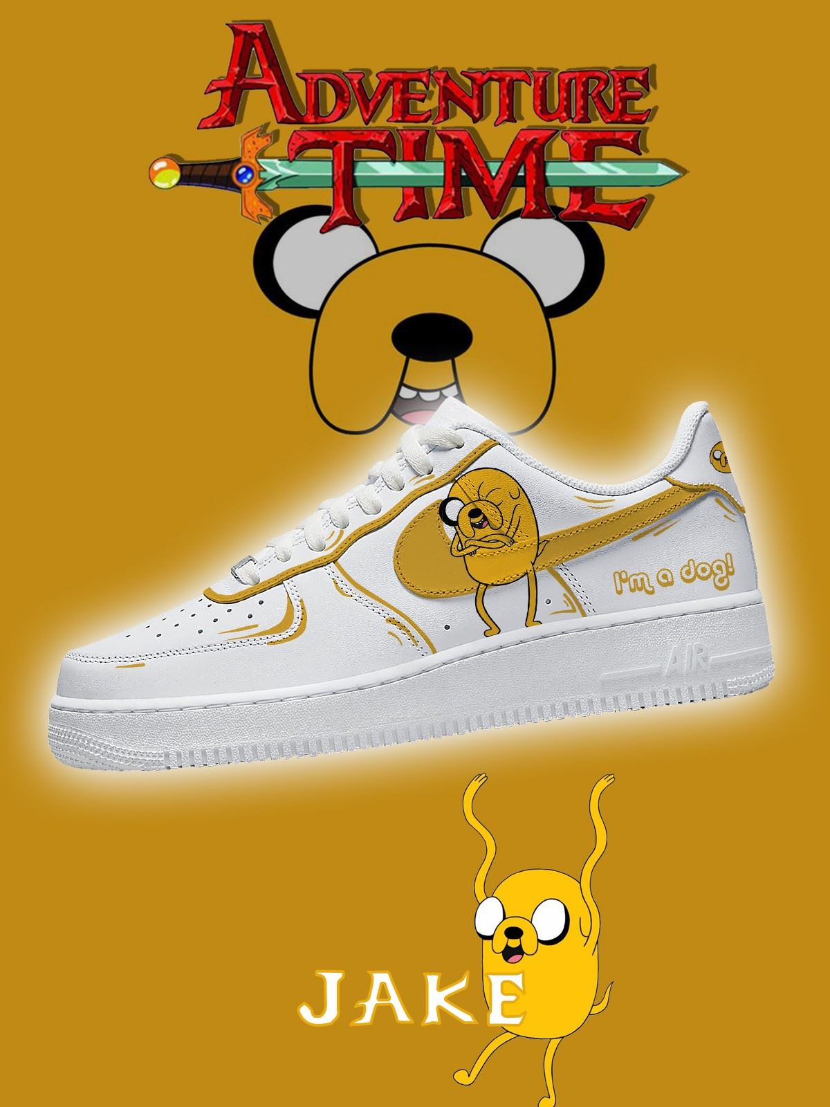 Baskets personnalisées Jake the Dog V.1