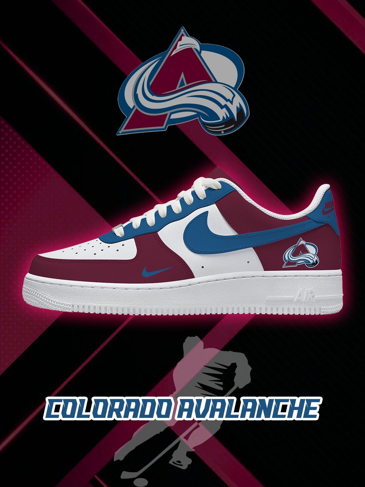 Colorado Hockey V.1 Custom Air-Style Sneakers