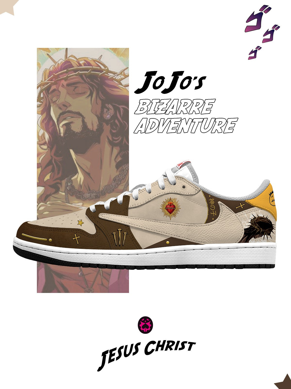 Jesus Christ V.1 Custom TS Low Sneakers