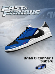 Baskets basses personnalisées Impreza WRX STI V.1 de Brian O'Conner