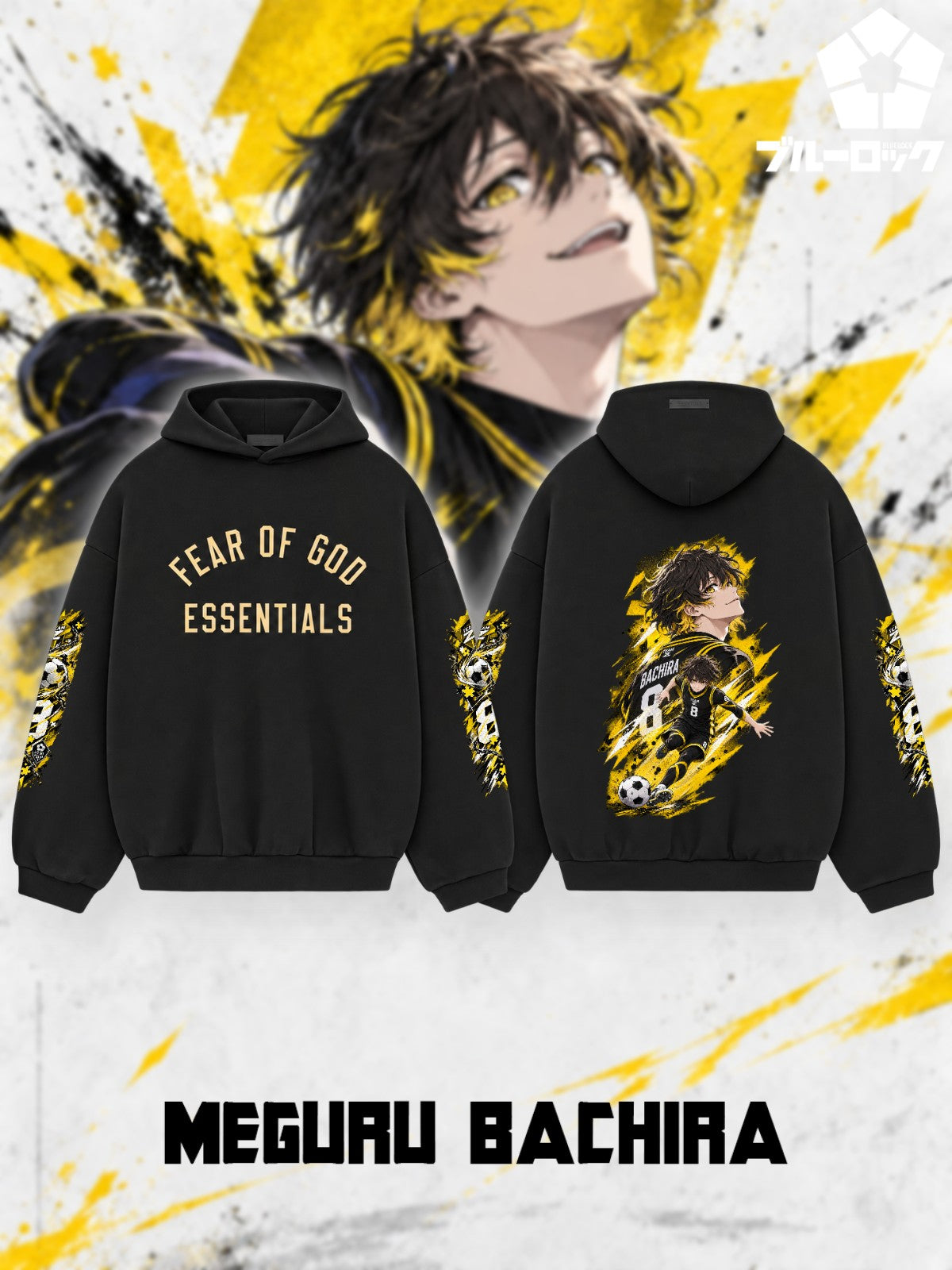 Meguru Bachira V.1 Custom Ess. Hoodie