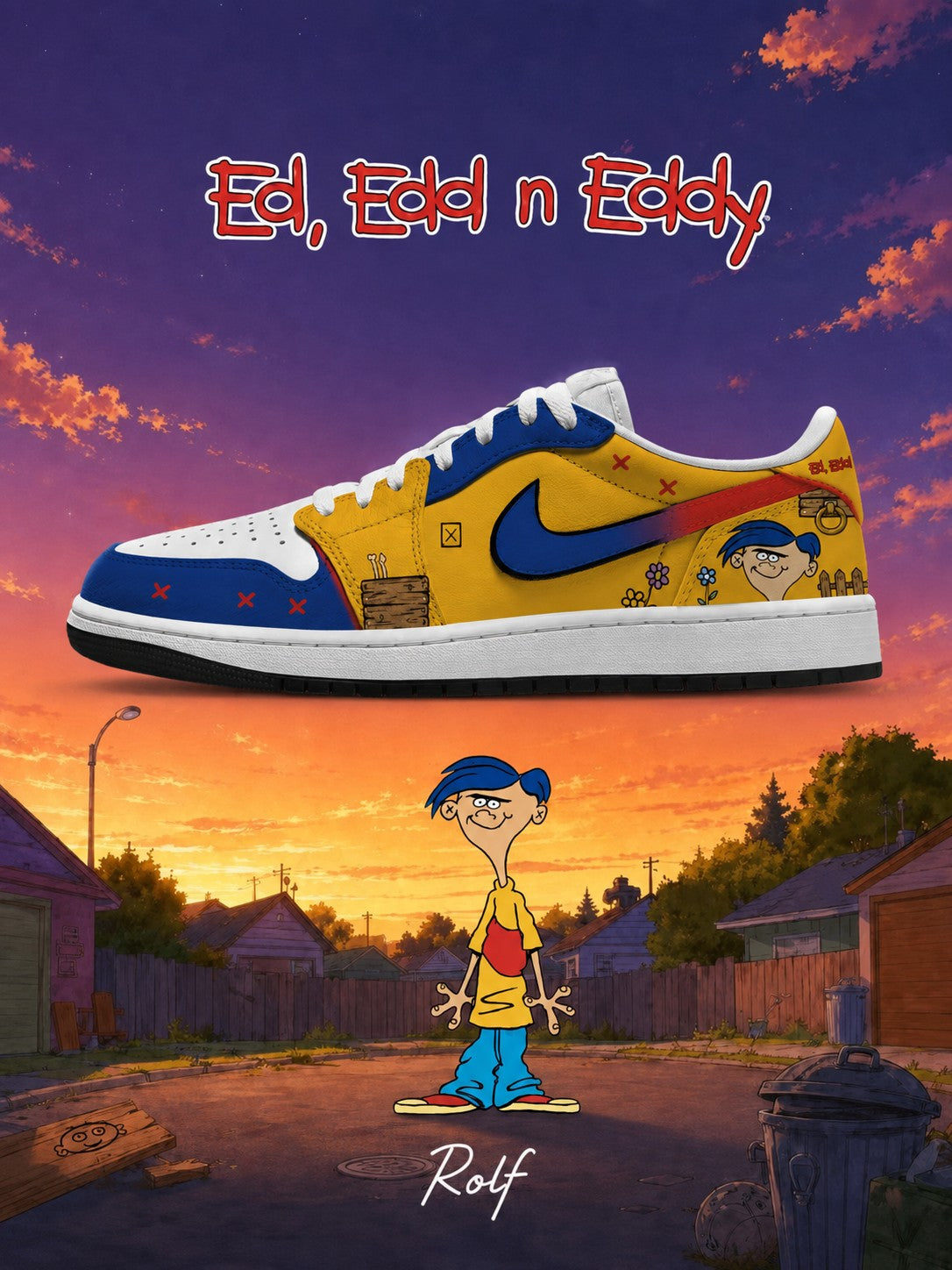 Rolf V.1 Custom Low-Top Court Sneakers