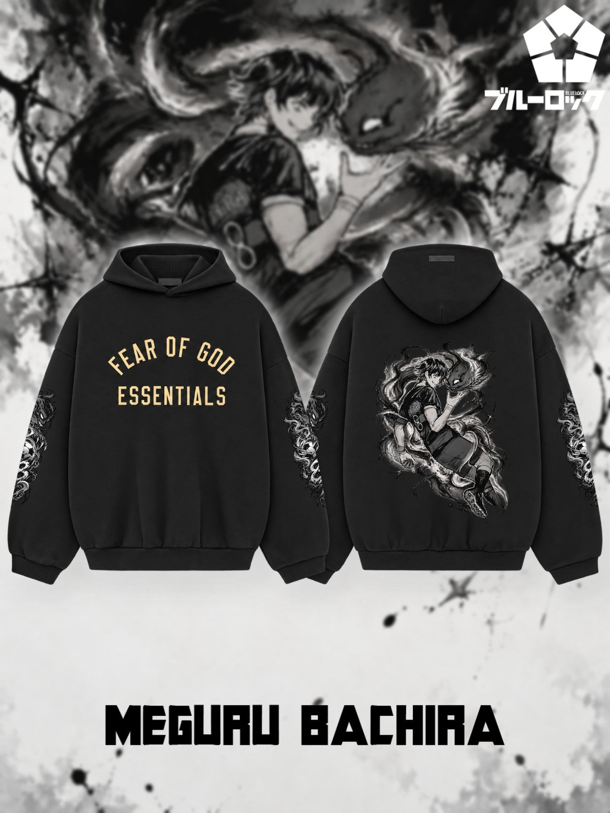 Meguru Bachira V.2 Custom Ess. Hoodie