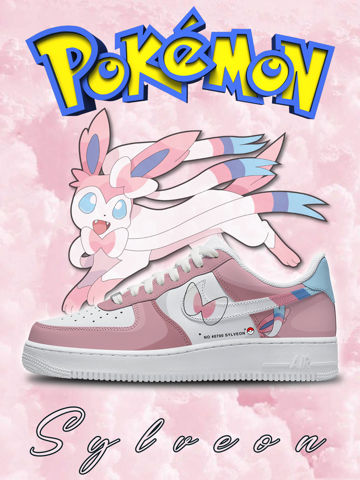 Baskets personnalisées Sylveon n° 0700